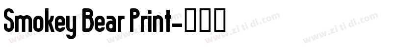Smokey Bear Print字体转换